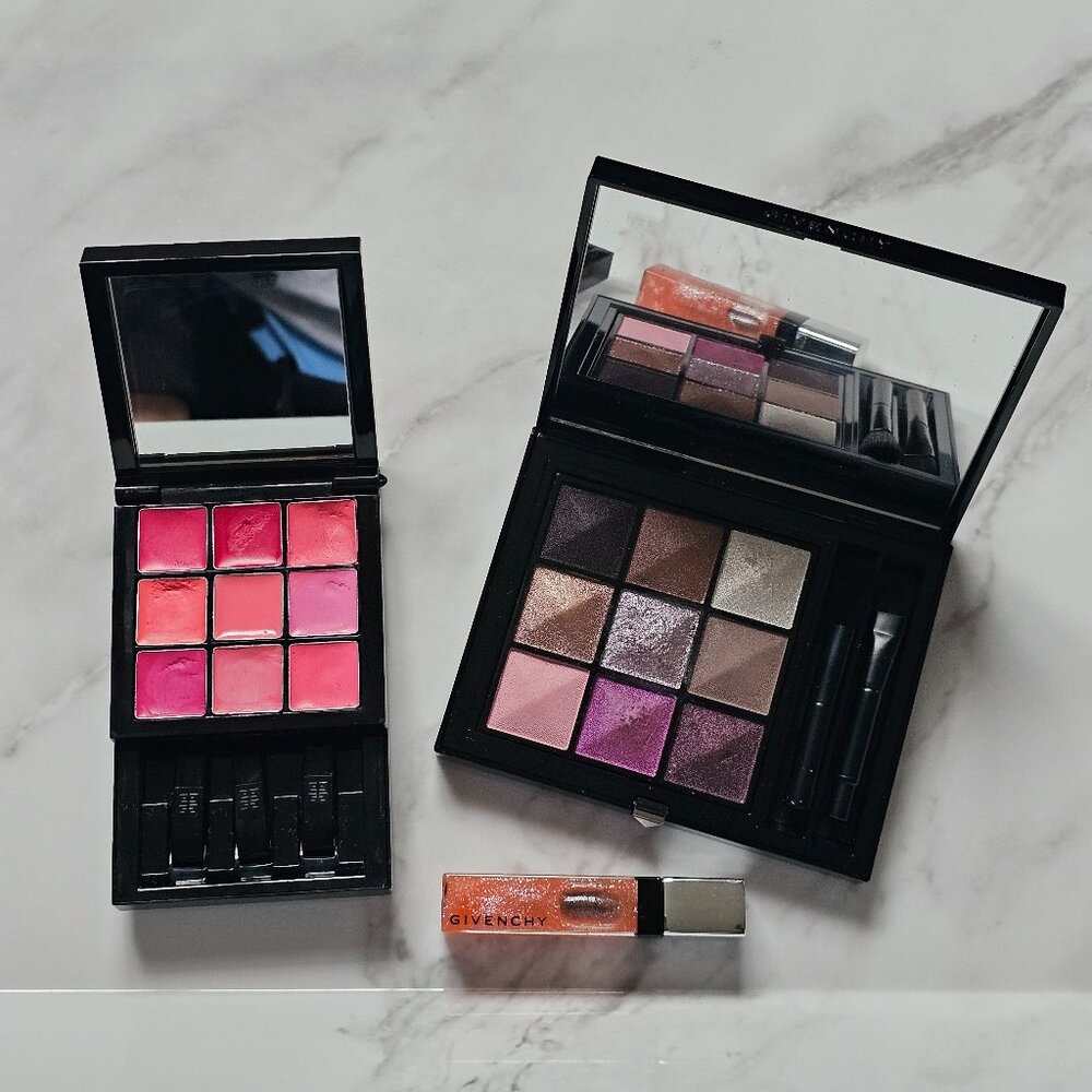 Givenchy - Le 9 de Givenchy LE 9.03 EyeShadows Palette & EUPHORIC PINK Lip Cheek - Picture 3 of 6